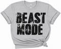 Gray Beast Mode sports slogan tee