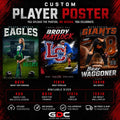 Custom Player Posters and Prints by Game Day Customs