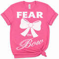 Pink Fear the Bow cheer game day tee