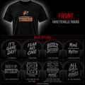 Game Day Tee Fayetteville Tigers Edition front and back options