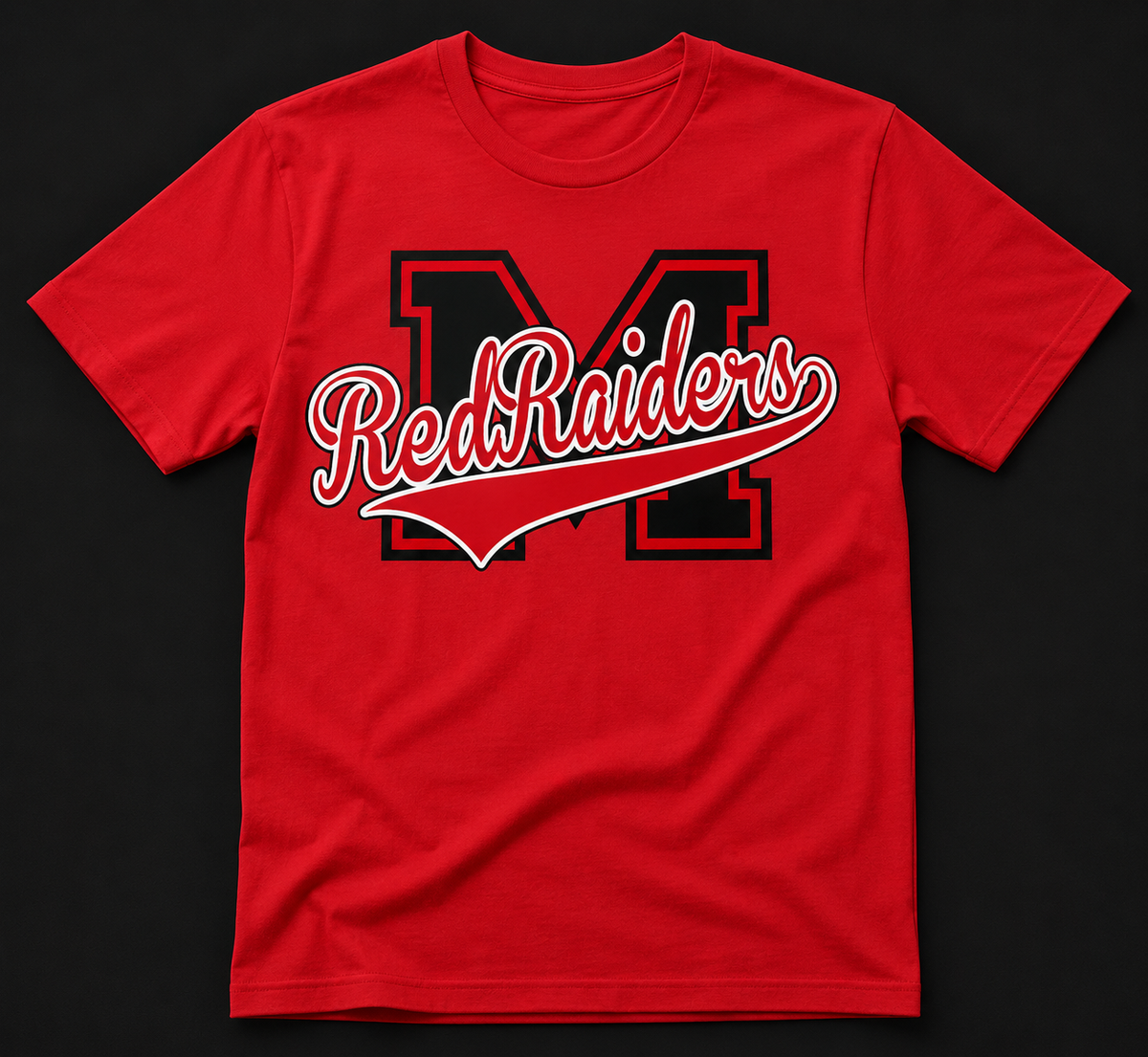Manchester Red Raiders red team shirt