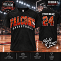 Falcons Basketball Fill personalized Team Classics shirt