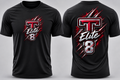 Tullahoma Elite personalized dry-fit performance shirt front and back