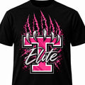Tullahoma Elite Pink Out tee on black shirt